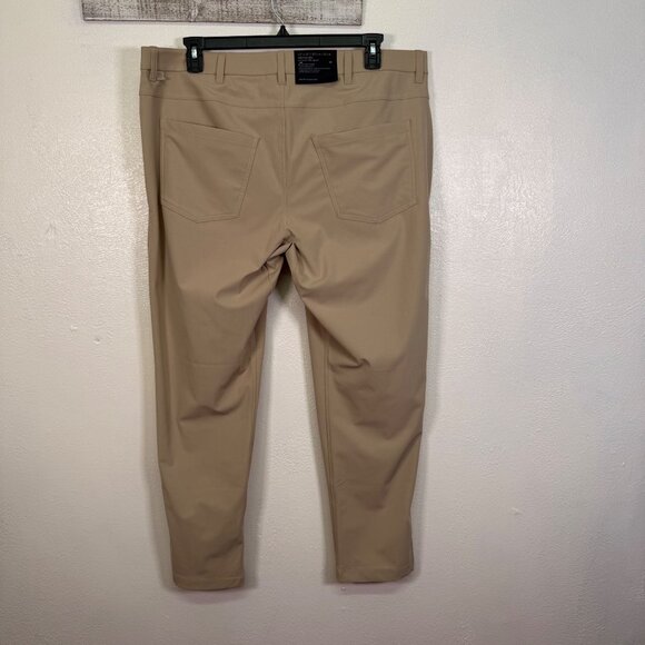 Lululemon ABC Pant Slim Fit 42x32 Brown Khaki Warpstreme 4-Way Stretch NWT - Picture 12 of 14